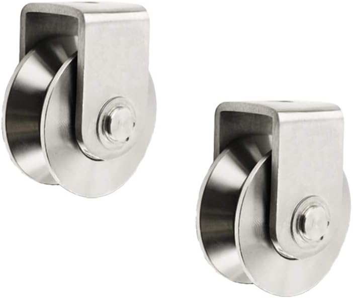 Casters 2pcs VGroove Wheel Sliding Gate Track Heavy Duty