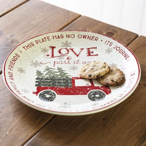 Primitives-By-Kathy-12-Inches-Diameter-Stoneware-Giving-Pass-It-On-Decorative-Plates Primitives By Kathy 12 Inches Diameter Stoneware Giving Pass It On Decorative Plates