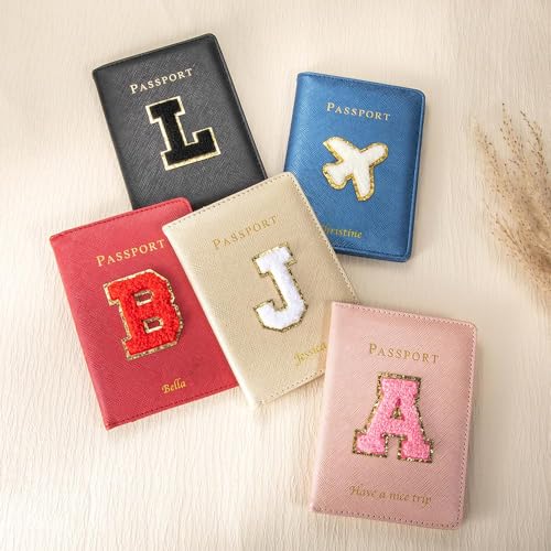 Custom Name Initial Passport Cover Travel Gift for Women Men Personalized Passport Holder Leather Passport Cover for Her Passport Case3
