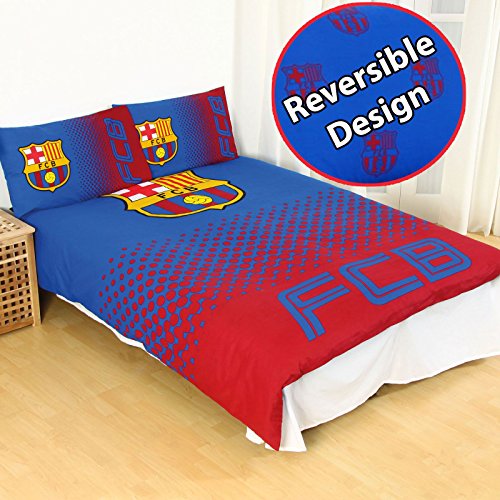 FC Barcelona Fade UK Double/US Full Duvet Cover and Pillowcase Set