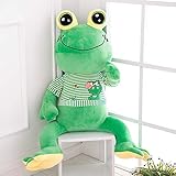 Juguete de Peluche 65cm Kawaii Plush Frog Doll Animales de Peluche Grandes Puf Gigante Animales Juguetes Muñeca Rana de Peluche Gigante Juguetes para niños Big Eye Frog Pillow