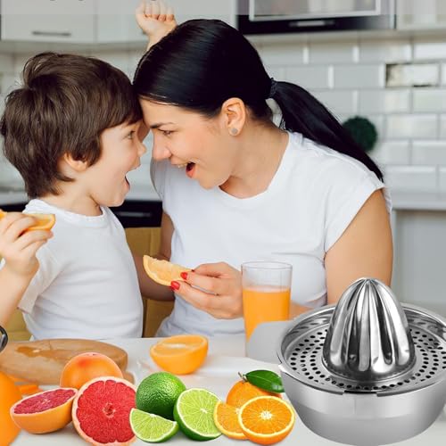 Presse Agrume Manuel Inox, 400ml, Pour Citrons, Limes, Oranges, Pamplemousses Et Agrumes – Image 6
