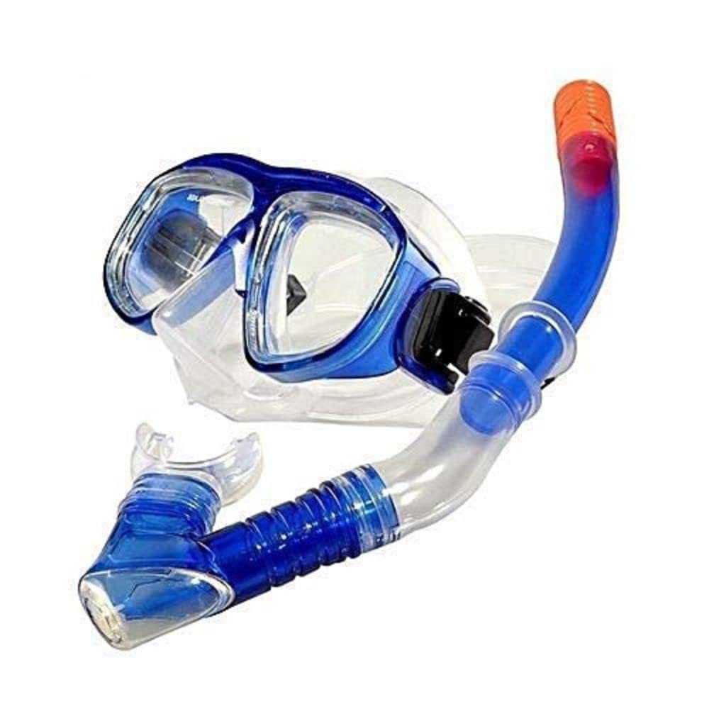 Adrohai Swimming Diving Goggles Face Mask for Underwater Sports Diving | Swimming Goggle for Adults | Snorkel Mask | Snorkel Set for Swimming Diving Mask Long Snorkel