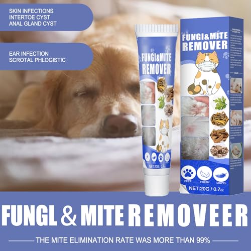 KOAHDE Haustier-Milben-Repellent-Creme,Haustier-Milben-Repellent-Creme,Grasmilben Sparset für Hunde,Anti Milben für Hund,Hautpflege Milben Hund Grasmilben Bekämpfen,Pet Mite Repellent Cream