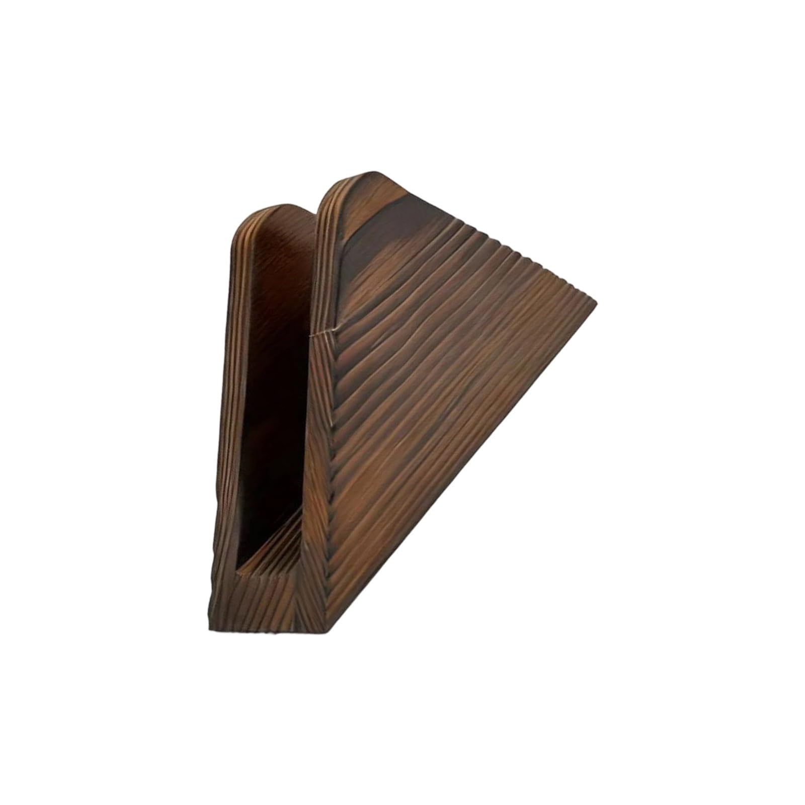 Xinsheinelry Handcrafted Real Wood Triangle Tissue Holder Sturdy and Stylish for Countertop or Tabletop Kitchen Tissue Holder