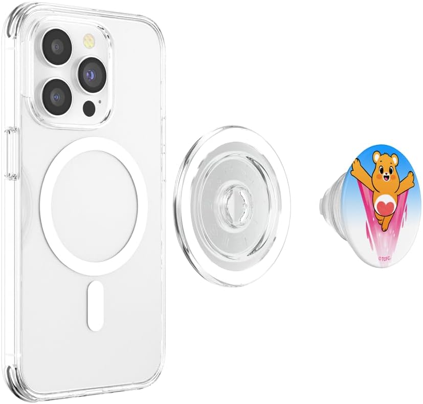Care Bears Unlock the Magic Cheer Bear PopSockets MagSafe PopGrip for iPhone