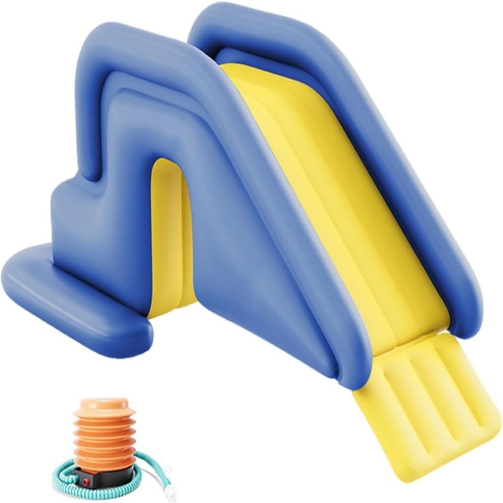 Tobogán acuático, Tobogán Inflable para Piscina(Gris)