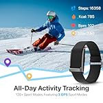 Smart Health Wristband, Wearable Activity & Fitness Tracker, 120+ Sports Modes, All-Day Continuous Monitoring, Heart Rate Tracking, Improve Sleep, Stress, Wellness, 2 Pack Bands, with Free APP - Image 4