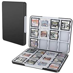 HEIYING Game Card Aufbewahrungs Tasche für Nintendo DS/2DS/3DS, Tragbare 3DS 2DS DS Game Cartridge Holder Storage mit 24 Spielkartenfächern