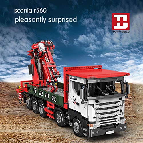 Foxcm Technic RC Kran LKW, 3925 Stücke 2.4G Fernbedienung Große Kran Modell Bausteine mit Motor Kompatibel mit Lego… – Bild 5