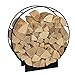 Produktbild HARK Design Kamin Holzwiege Holzkorb Holzlege schwarz 50 cm