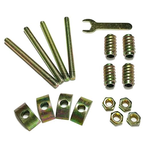 Elegent Upholstery Bed Rail/Headboard Assembly Nuts, Bolts, Crescent Nuts & Allen Wrench 17 Piece Hardware Kit