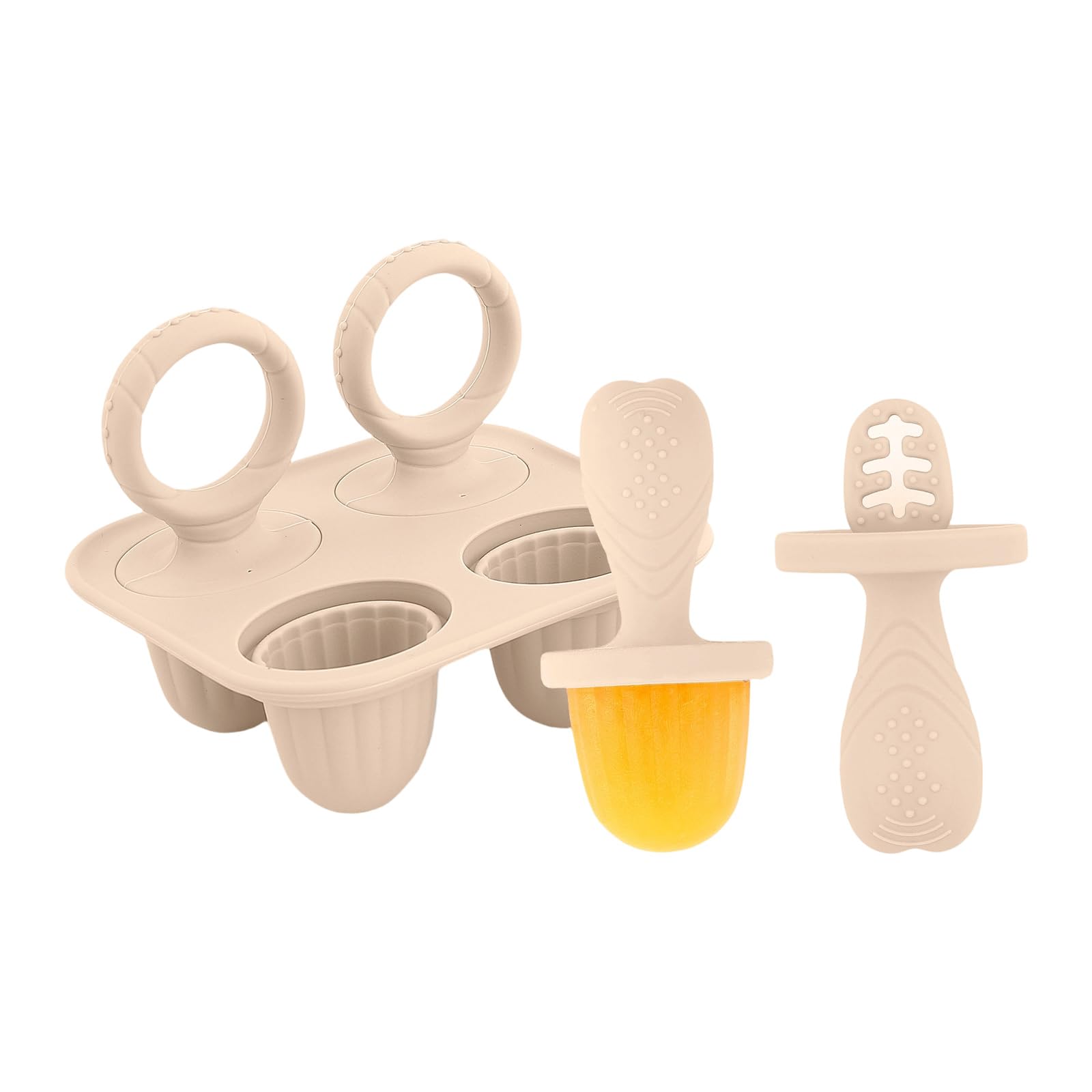 hogtnd Silicone Freezer Stem Moulds, Homemade Stem, Stick Maker Mould for Making Healthy Homemade Freezer Ice Creams in Fun Shape