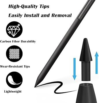 Remarkable Paper Pro Pen Replacement Tips,Durable Carbon-Filled Nibs for Precise Writing & Sketching with Nibs with Storage Box (Remarkable Paper Pro Pen Tip)