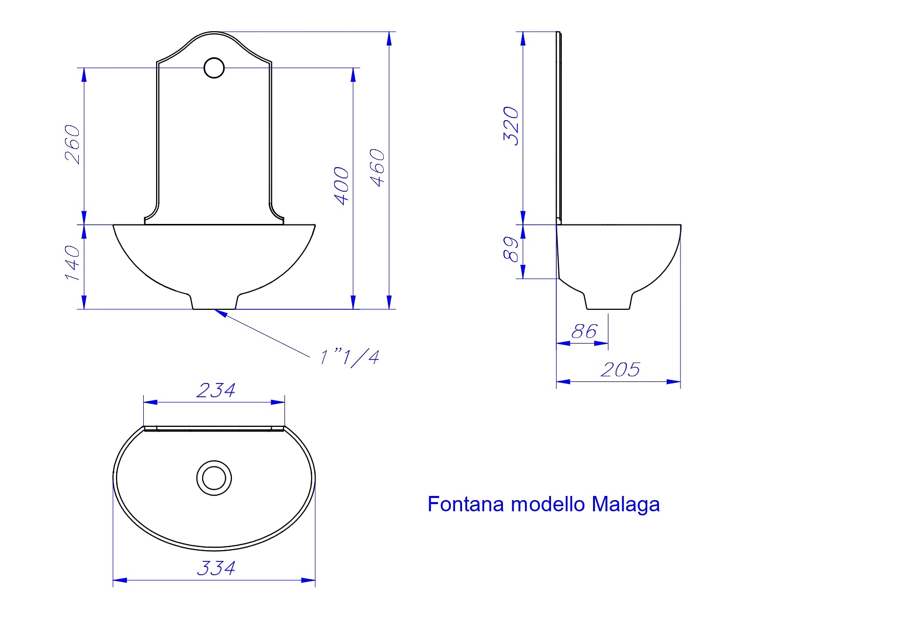 Fontana Da Muro Malaga In Alluminio - Fontanella Da Esterno Con Rubinetto In Ottone - Foto 12