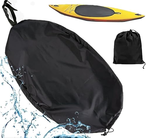 Kayak Cockpit cubierta impermeable, bloqueo sello de la cabina cubierta ajustable del asiento del kayak, 420D tela Oxford kayak canoa protector de