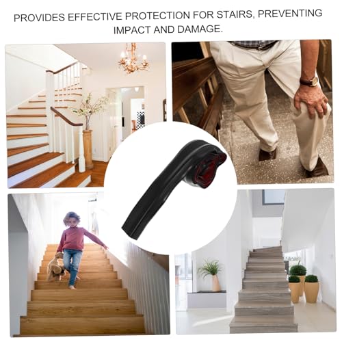 Tira de PVC para peldaños autoadhesiva negra de escaleras 8