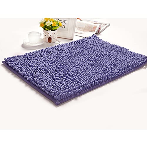Tapis de bain chenille confortable violet pour créer un cocon de douceur