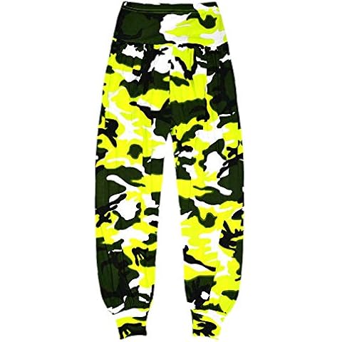 Gum & Berries Neon Camouflage Harem Pants Cover