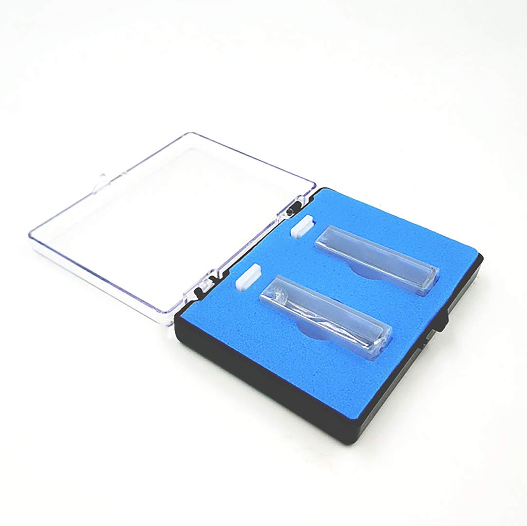 AFI0050 2pcs UV Quartz Cuvette (adhesives glued) 50mm Path Length 190-2500nm for Standard Spectrophotometer Cell