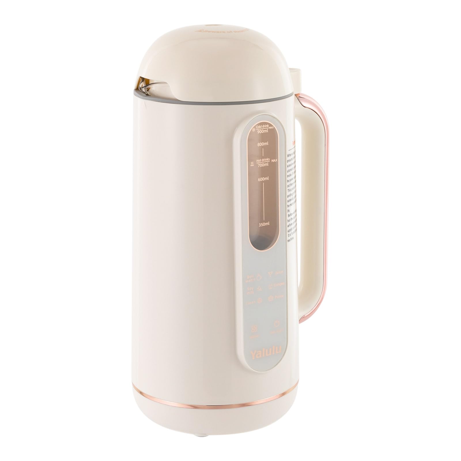 Soybean Milk Maker, 6-in-1 Multifunctional Nut Milk Maker Machine 30OZ/900mL, 110V Smart Auto Cold/Hot Plant-Based Milk, Smoothies, Soups with Self-Cleaning & Filter, US Plug