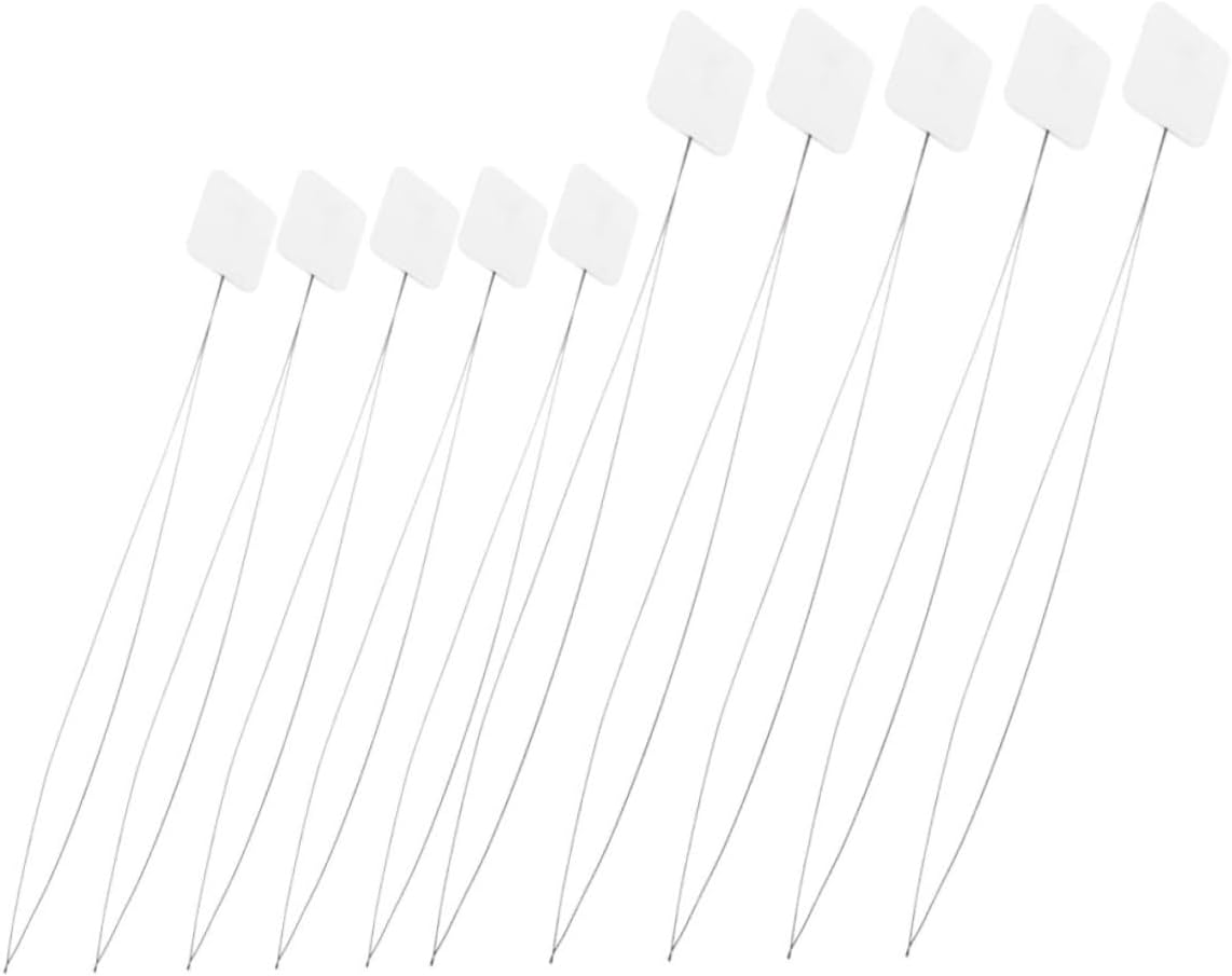 PLAFOPE Hand Sewing Embroidery Accessories 10pcs Punch Needle Threader Steel Wire Threaders for DIY Crafts