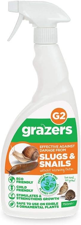 Natural Slugs and Snails - G2-750ml - Ready to Use Spray (Pack of 2)