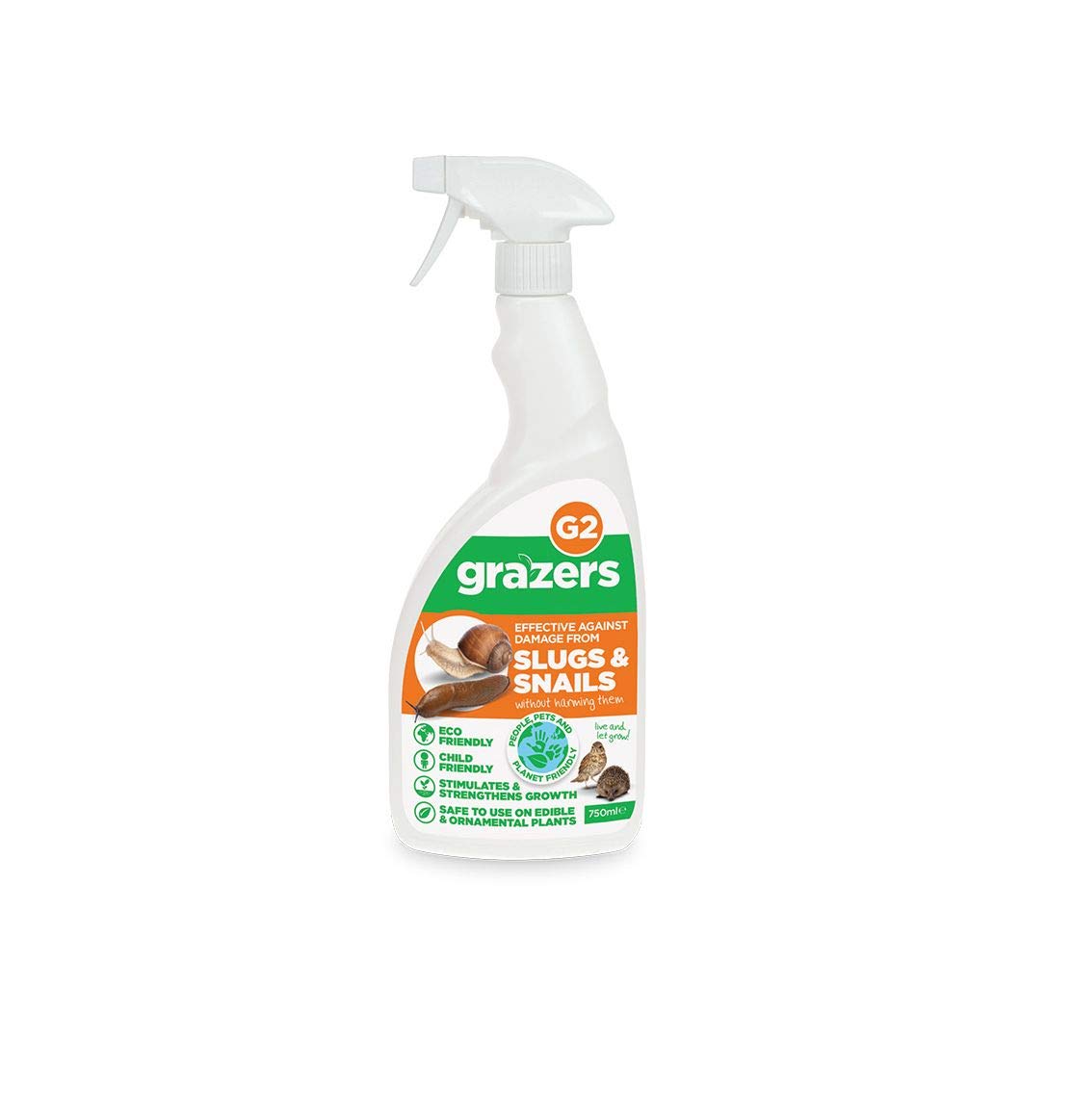 Grazers Natural Slugs and Snails - G2-750ml - Ready to Use Spray (Pack of 2)