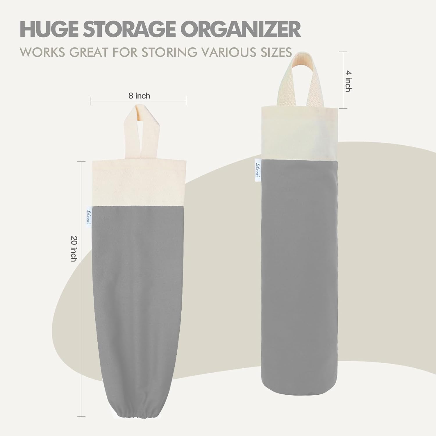 Plastic Bag Holder, Wall Mount Grocery Bag Holder for Plastic Bags image 2