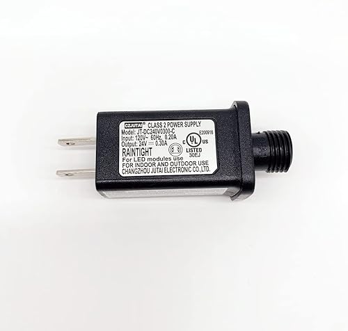 Miniatura 4 de Fuente de alimentación ZH-K009C-02400300-S-01W, CZJUTAI JT-DC240V0300-C 24V7.2W 6W4.5W 3.6W para iluminación de Navidad, cadena de luz, luz de