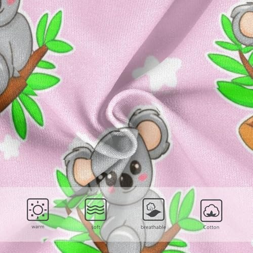 Designer Toddler Underwear Custom 2t Cotton Little Girl Panties Cute Cartoon Koalas Pink Underpants Briefs3