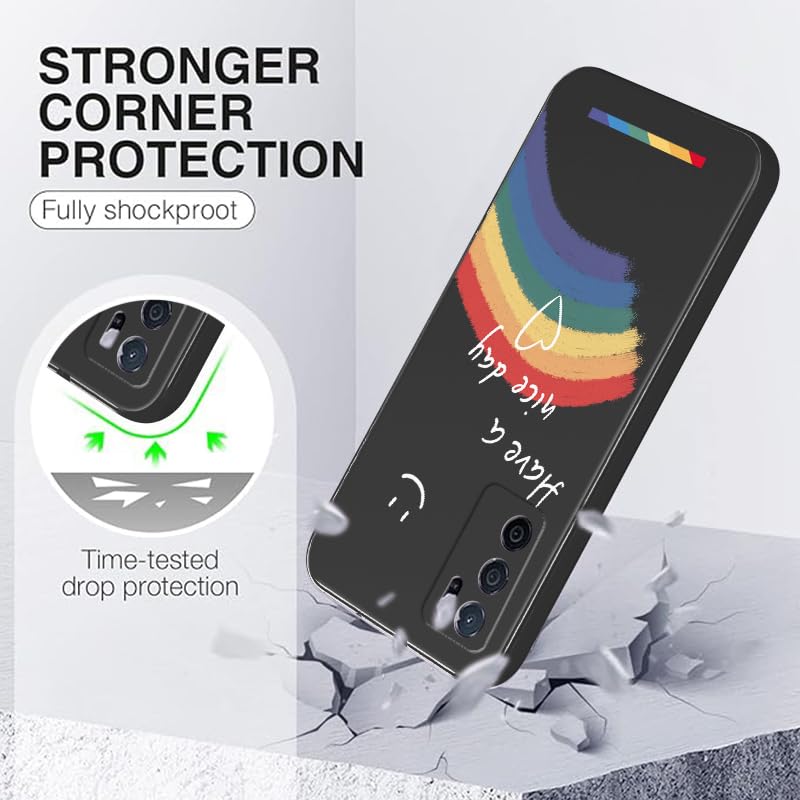 WOKEZ Telefonfodral Oppo A98 - Regnbågsmönster, Ultratunn Skydd