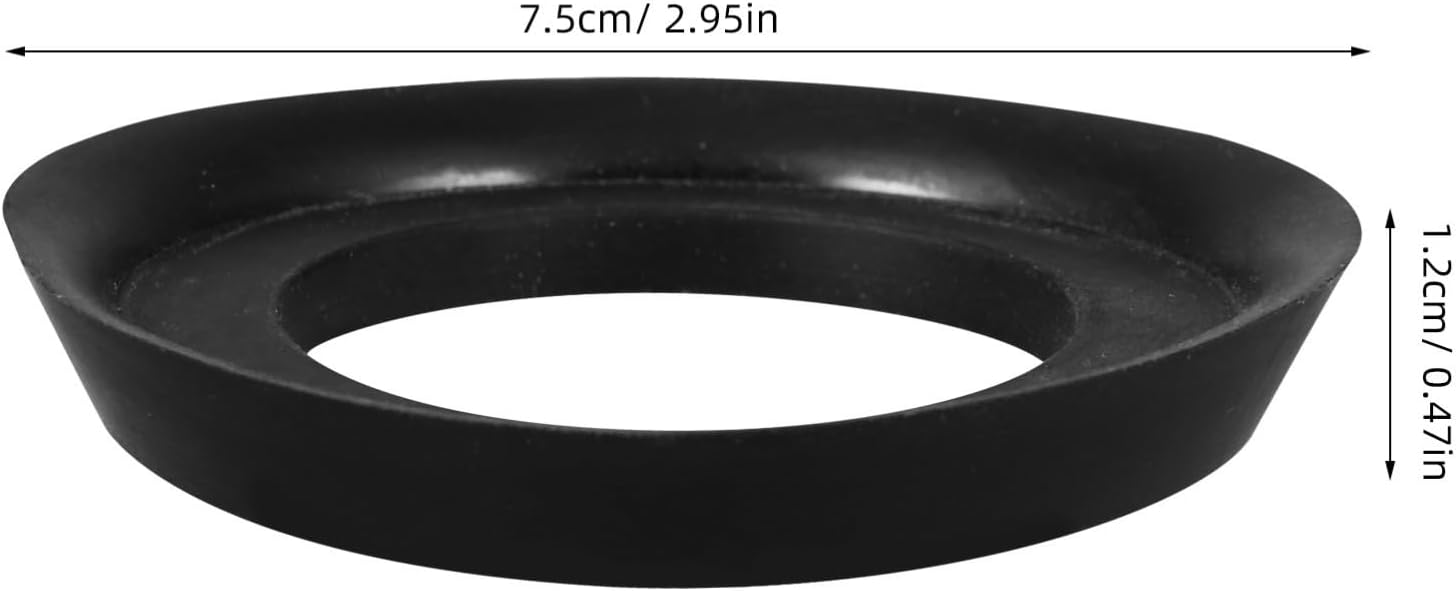2pcs Urinal Rubber Drain Gasket Leakproof Sealing Ring Sturdy Urinal Flange Seal for Commercial and Home Restroom Replacement