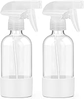 Vista 13 de 2 unidades de botellas de spray de vidrio de 8 oz, contenedores vacíos rellenables con protección de funda de silicona, botellas de spray de vidrio