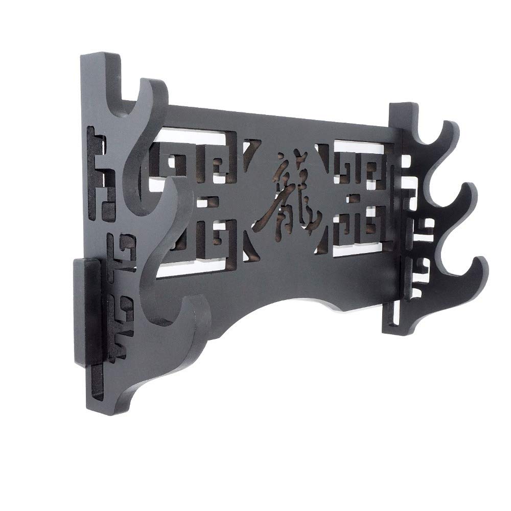 Goonsds Sword Holder Wall Mount Dragon Samurai Sword Display Stand Sword Bracket Hanger For Katana Wakizashi And Standard Swords 3 Tier