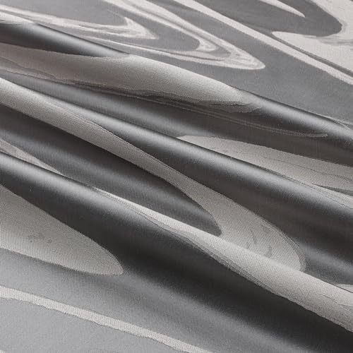 Majestic Giftware Madison Cut Fabric Not a Tablecloth Unfinished Edges, by The Yard 38" Wide X 38" LengthWashable Cloth for DIY Table Runners, Upholstery, Pillows & Window Treatments (Hawaii - Grey)