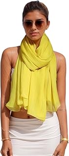 Foulard grande XXL 100% seda Chal elegante Bufanda Pareo de Verano para Fiestas o Bodas