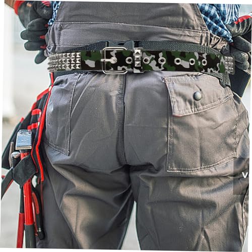 Didiseaon Men Adjustable Fashionable Trouser Belt Camouflage Design for Casual and Formal Wear Artificial Unique Style for Men and Women Camo3
