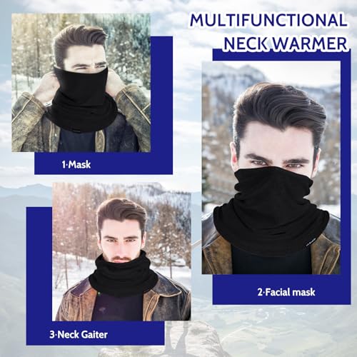 GXCROR Aquecedor De Pescoço De Inverno Fleece Neck Gaiter Para Esqui Motocicleta Bicicleta Corrida E