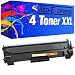 Produktbild Tito-Express PlatinumSerie 4X Toner XXL für HP CF244A 44A Black Laserjet Pro M15a M15w M16 M17a M17w MFP M28a M28w M29 M30w M 15 A M 15 W M 16 M 17 A M 17 W MFP M 28 A M 28 W M 29 M 30 W