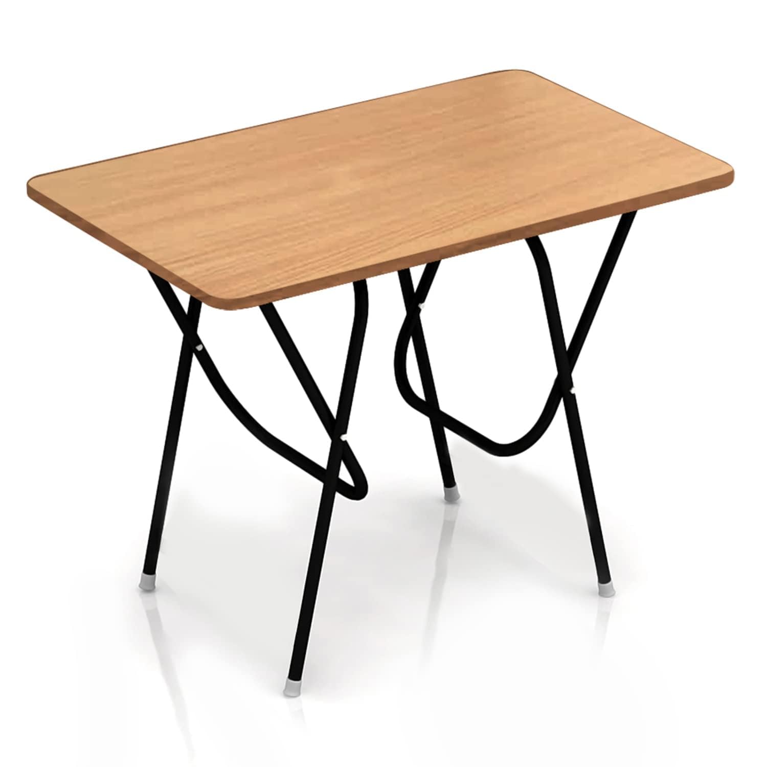 foldable & portable study table for home & office | multipurpose laptop & computer desk with engineered wood top & powder-coated metal frame