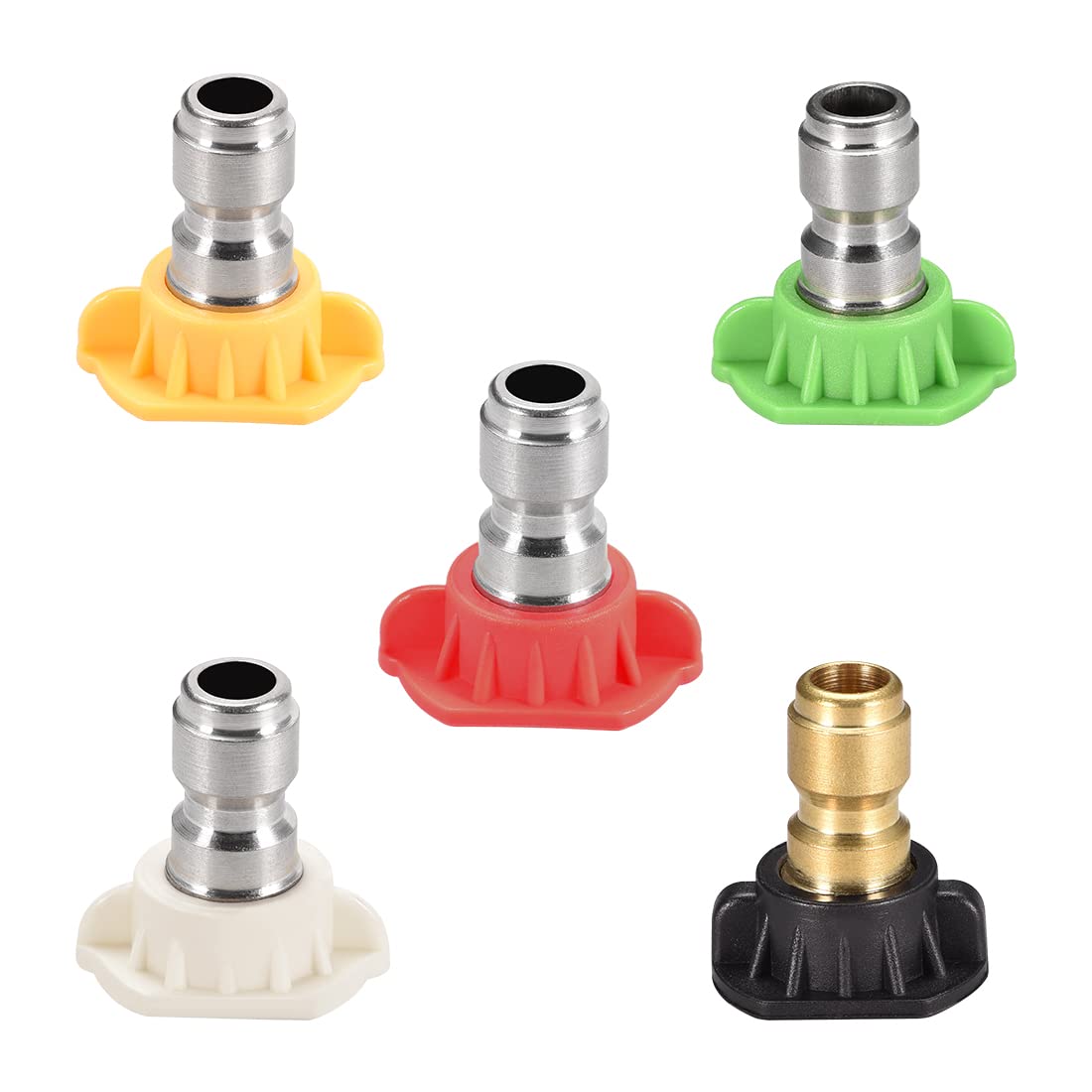 Hochdruckreiniger-Düse Edelstahl – 2 Stück, 1/4" Schnellanschluss, Für Bis Zu 4000 PSI, 1.2mm