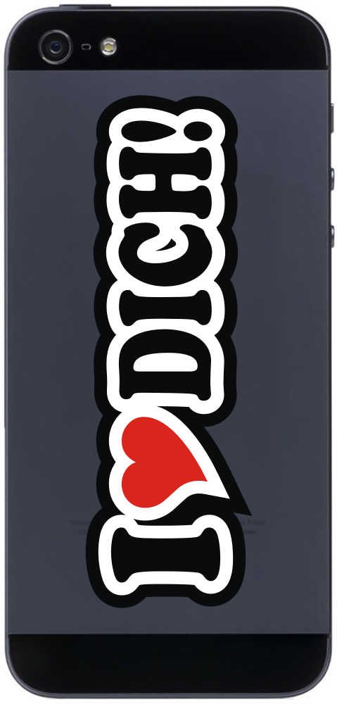 INDIGOS UG Handyaufkleber "I Love ME!" - Runder Sticker 70 Mm Für Smartphone-Rückseite
