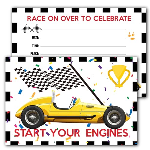 Racing Car Party Invitation