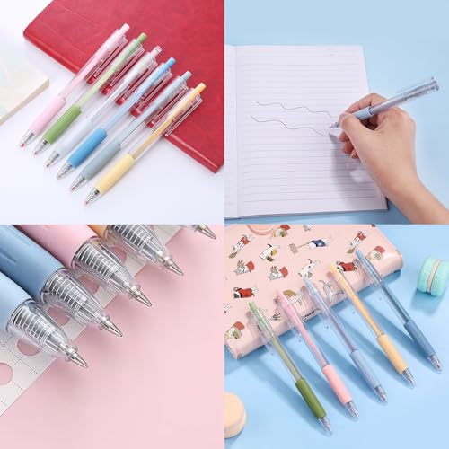 50 bolígrafos retráctiles de tinta negra 0.5 mm gel miniatura 5