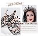 Aceorna Baroque Queen Crowns Crystal Wedding Crowns and Tiaras for Brides and Bridesmaids Rhinestones Prom Festival Costume Crown Pricess Tiara Bridal Hair Accessories for Women (Gorgeous Black)