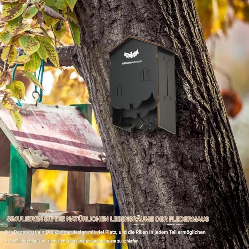 Abri pour chauve-souris résistant aux intempéries en bois - 6