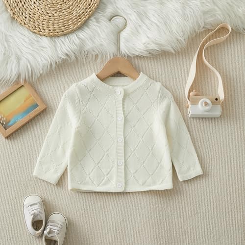 Toddler Baby Girls' Cardigan Sweaters Open Front Long Sleeve Knit Outwear for Girls2