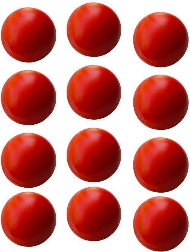 YMD Heavy Plastic Cricket Training Balls 80 gm Red Plastic Ball SL-11 Cricket Training Ball (Standard, Pack of 12, Red)-picture-25