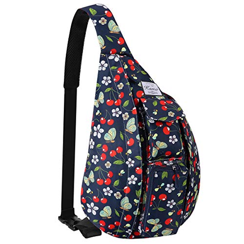 KAMO Chest Sling Shoulder Backpacks - Fashion Cute Crossbody Rope Bag for Hiking or Multipurpose Daypacks for Man Women Lady Girl Teens